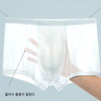 남자흰색팬티 남자 아빠 여름 쿨 드로우즈 빤스 팬티