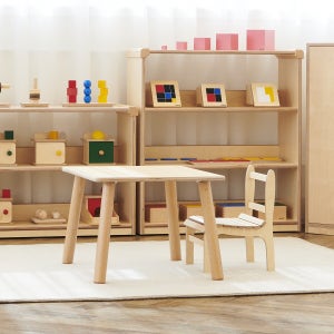 다원몬테소리 1인 유아책상 아기 테이블 미술 놀이