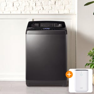 루컴즈 소형 전자동 통돌이 일반 세탁기 (이벤트+) 12KG 티탄실버 W120W01-SA