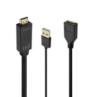 HDMI to DP 케이블 0.3M 연장 모니터 연결 20핀 더미