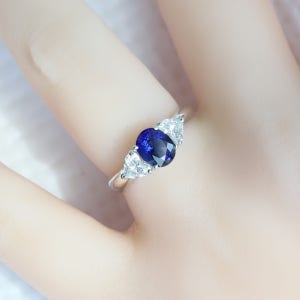 최상급 로얄블루 블루사파이어 반지