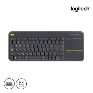 로지텍 K400 PLUS 무선 터치패드 미니 키보드 노트북 스마트TV
