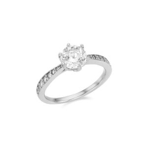 [퓨어몬드] 시뮬럿다이아 1ct 솔리테어 사이드 스톤 미스링 OTRF21406D