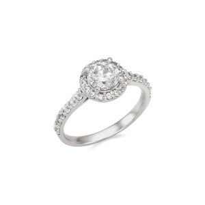 [퓨어몬드] 시뮬럿다이아 1ct 라운드 헤일로 미스링 OTRF21409D