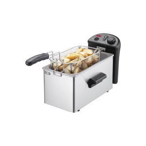 델키 업소용전기튀김기 1구 DK-201 전기튀김기 윤식당 윤스테이 가정용 새우 돈까스 치킨 튀김망 바스켓