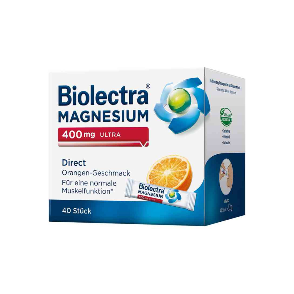 바이오렉트라 <b>울트라 마그네슘 400mg</b> - 오렌지 40정 헤어메스