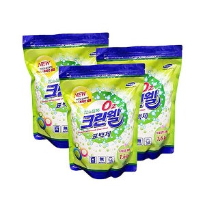오투크린웰 표백제 1.6kg X 3개 대용량 산소계표백제 얼룩제거 찌든때 가루 분말
