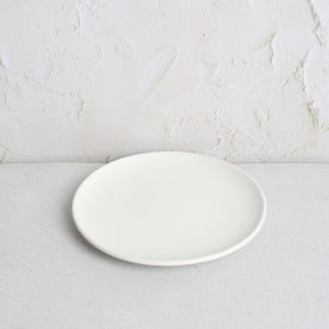 파스텔 컬러 무광 도자기 원형 접시 화이트1호 플레이트 케이크 디저트 카페
