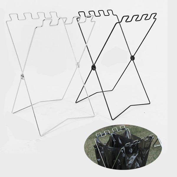 다용도 봉투걸이 휴대용 접이식 캠핑용 캠핑 쓰레기 휴지 통 분리수거 거치대 차박
