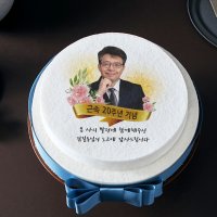 [화환 포토케이크] 결혼 웨딩 돌 백일 근속기념 생신 떡케이크 선물