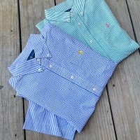 [핫딜] 폴로 랄프로렌 보이즈 스트라이프 시어서커 반팔 셔츠 Short Sleeve Seersucker Striped Shirt