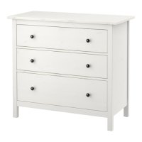 이케아 HEMNES 헴네스 3칸서랍장, 화이트 스테인, 108x96 cm 103.556.89
