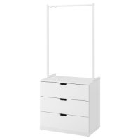 이케아 NORDLI 노르들리 3칸서랍장 - 화이트 392.952.18