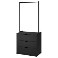 이케아 NORDLI 노르들리 3칸서랍장 - 앤트러싸이트 592.952.22