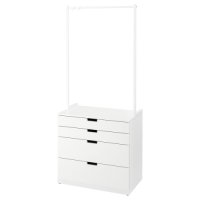 이케아 NORDLI 노르들리 4칸서랍장 - 화이트 693.368.73