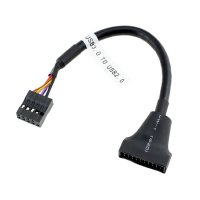 USB 2.0 9핀 to USB 3.0 20핀 변환 케이블 (15cm)