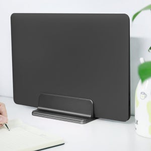 노트북 스탠드 수납 수직 컴퓨터 데스크탑 상단 지원 금속 선반 맥북 미니 게임 범용