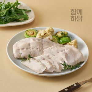 함께하닭 맛있는 스팀 헬스 닭가슴살 수제찐저염맛 100g 20팩