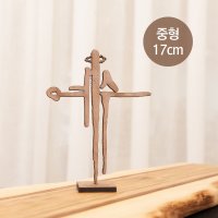 탁상용 나무 예수 십자가(중형)