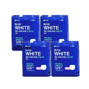 화이트 입는오버나이트 팬티형 M사이즈 4개입x4팩 생리대