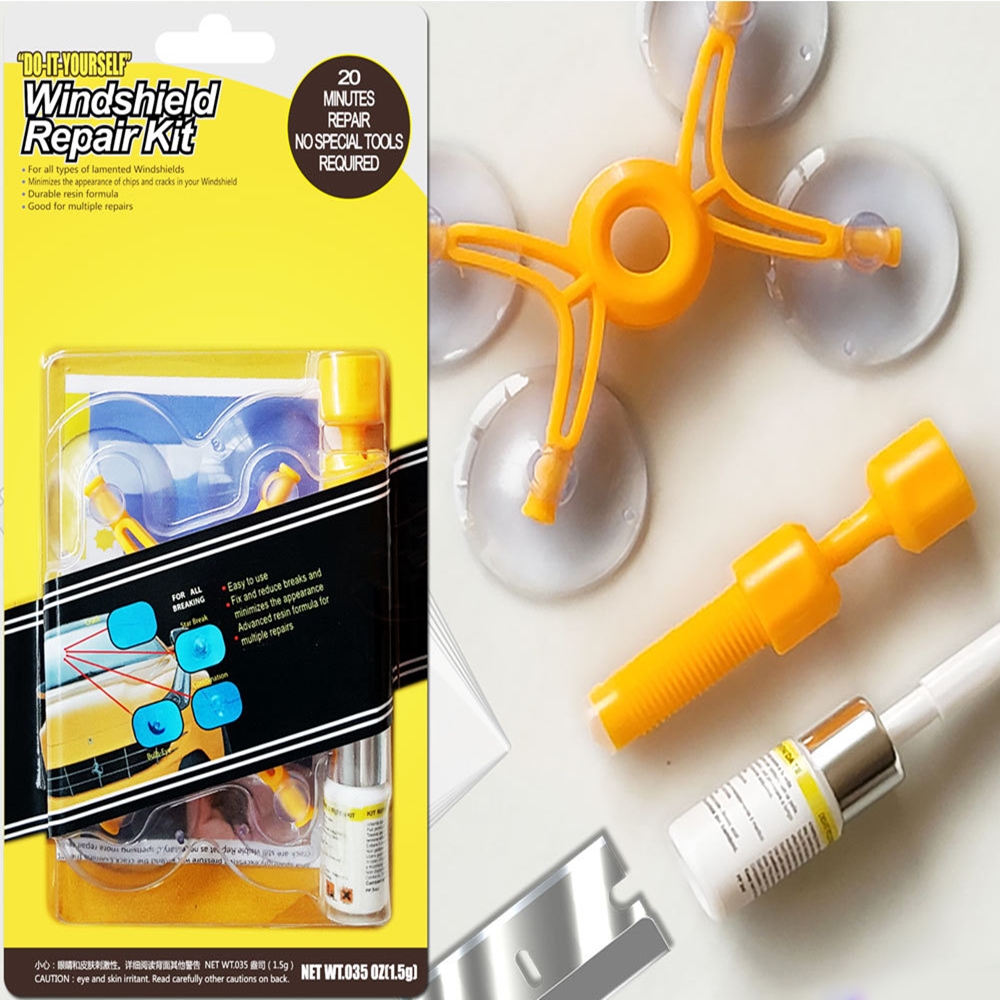 차돌빵 유리복원 레진 장비 자동차앞유리 크랙 유리땜빵 기스제거제