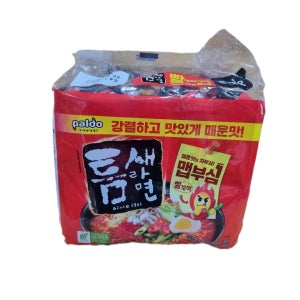 팔도 틈새라면 빨계떡 5개입 멀티팩(소비기한 25년 12월 1일 이후)