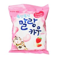 롯데제과 말랑카우 딸기 158g (1봉지)