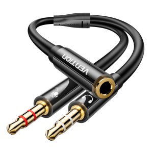 벤션 3.5mm to 마이크 이어폰 오디오 분배기 Y케이블 BBTBY