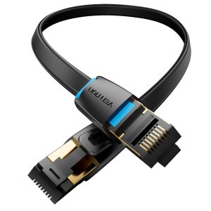 벤션 40Gbps CAT8 칼국수형 인터넷 초고속 랜선 랜케이블 IKC 1m, 1개