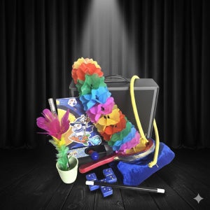 KC 요술팡팡 어린이마술도구세트 총8종구성 마술사가방 7종매직용품 초등학생 학예회