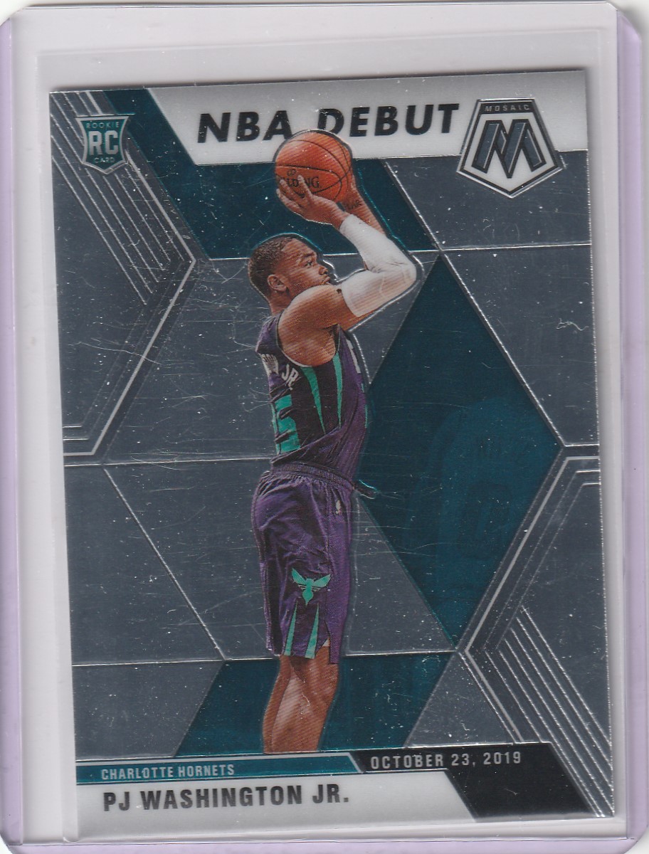 2019-20 Mosaic PJ 워싱턴 NBA Debut Rookie NBA 농구카드