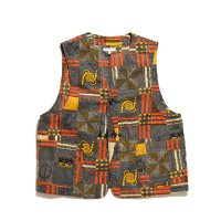 ENGINEERED GARMENTS 엔지니어드가먼츠 업랜드 베스트 Cotton African Print