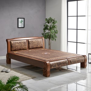 한라 흙침대 Q 황토볼 보료 온열 침대 퀸 부모님 선물