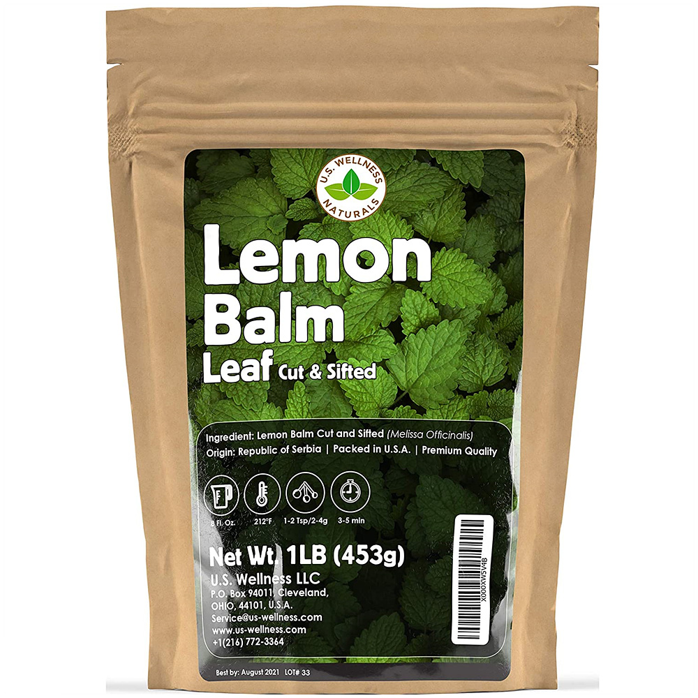 U.S. Wellness Naturals Lemon Balm Leaf 유에스 웰니스 내츄럴 <b>레몬</b> 밤 잎 차 <b>453g</b>