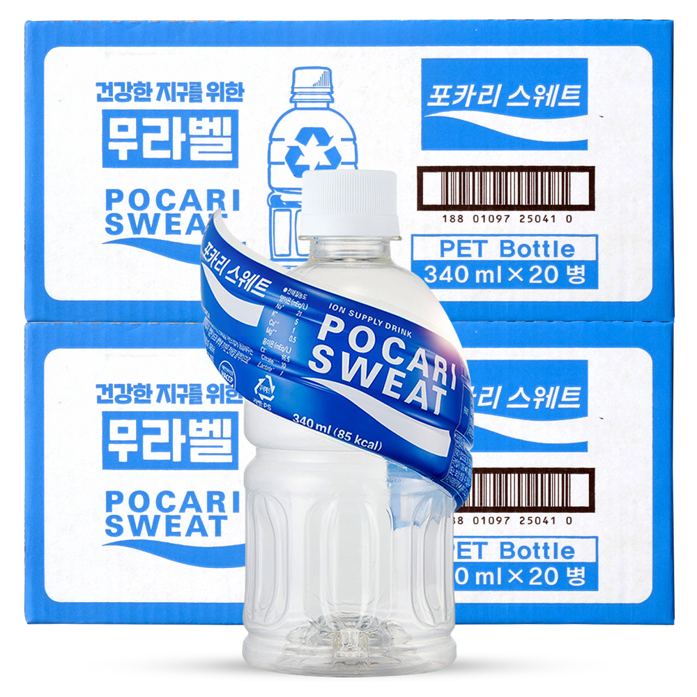 포카리스웨트 친환경 무라벨