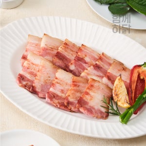 함께하닭 훈제 삼겹살 슬라이스 400g 캠핑용