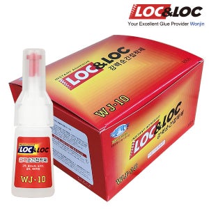 록앤록 WJ-10 (5g) 한박스(30개입) 다목적 순간접착제 초강력 본드 고무 플라스틱 금속