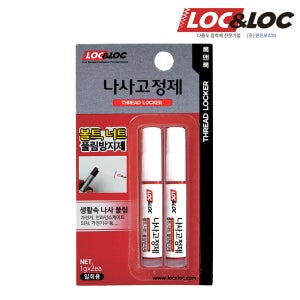 록앤록 나사고정제 1g+2 나사풀림방지제 접착제 본드 순간접착제 초강력 본드 자전거 의자 셀프수리템