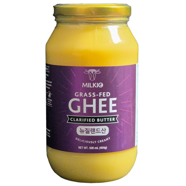 (뉴질랜드) 밀키오 목초사육 방탄커피 기버터 Ghee 454g (500mL)