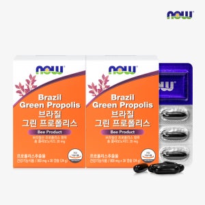 나우푸드 브라질 그린 프로폴리스 항산화 30캡슐, 2개