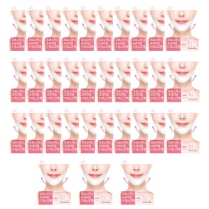 프리미엄 하이드로겔 콜라겐 브이라인 리프팅 마스크 팩 v 턱 선 패치 1일1팩 33매