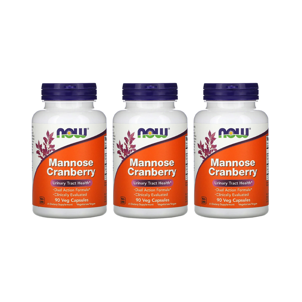 나우 푸드 만노스 크랜베리 베지 캡슐 90개입 [3통] Mannose <b>Cranberry</b>