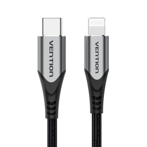 벤션 MFi 직조 고급형 C타입 to 라이트닝 PD 케이블 TAC 1m, 1개