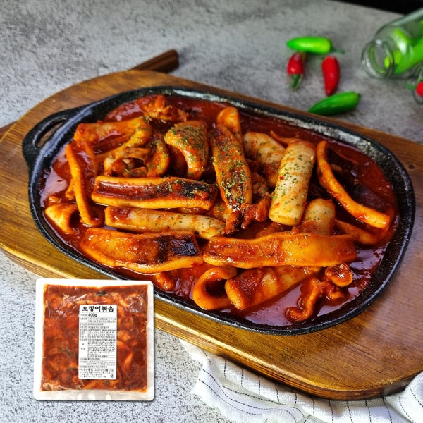 이제이푸드스토리 매운 오징어 볶음 낚지 양념 쭈꾸미 400g