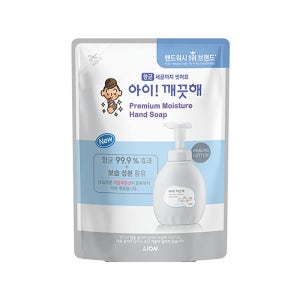 아이깨끗해 프리미엄 모이스처 핸드워시 400ml 리필 힐링코튼