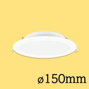 오스람 레드밴스 방수 방습 LED 욕실 다운라이트 (6인치)150mm 15W, 전구색