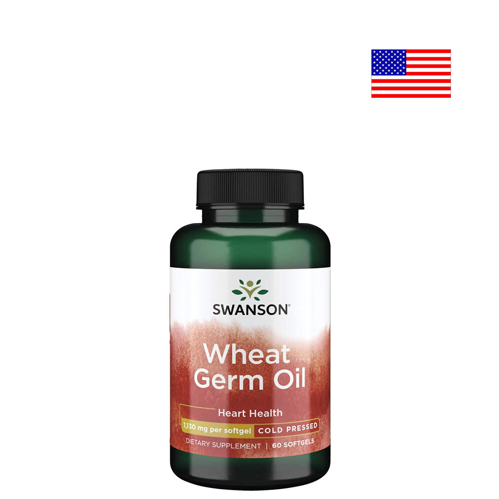 미국 Swanson Wheat Germ Oil <b>위트점오일 1130mg</b> 60캡슐