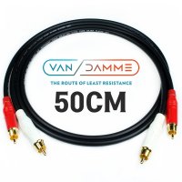 반담 Vandamme Pro Grade XKE OFC RCA + RCA 암페놀 Amphenol 금도금 스테레오 인터케이블 50cm