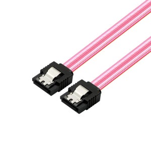 마하링크 SATA3케이블 6Gb/s Lock 투명 레드 0.5M ML-S3LIR