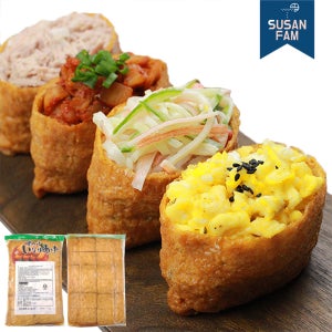 미스즈 사각 조미유부 40매 60매 1박스 업소용 대용량